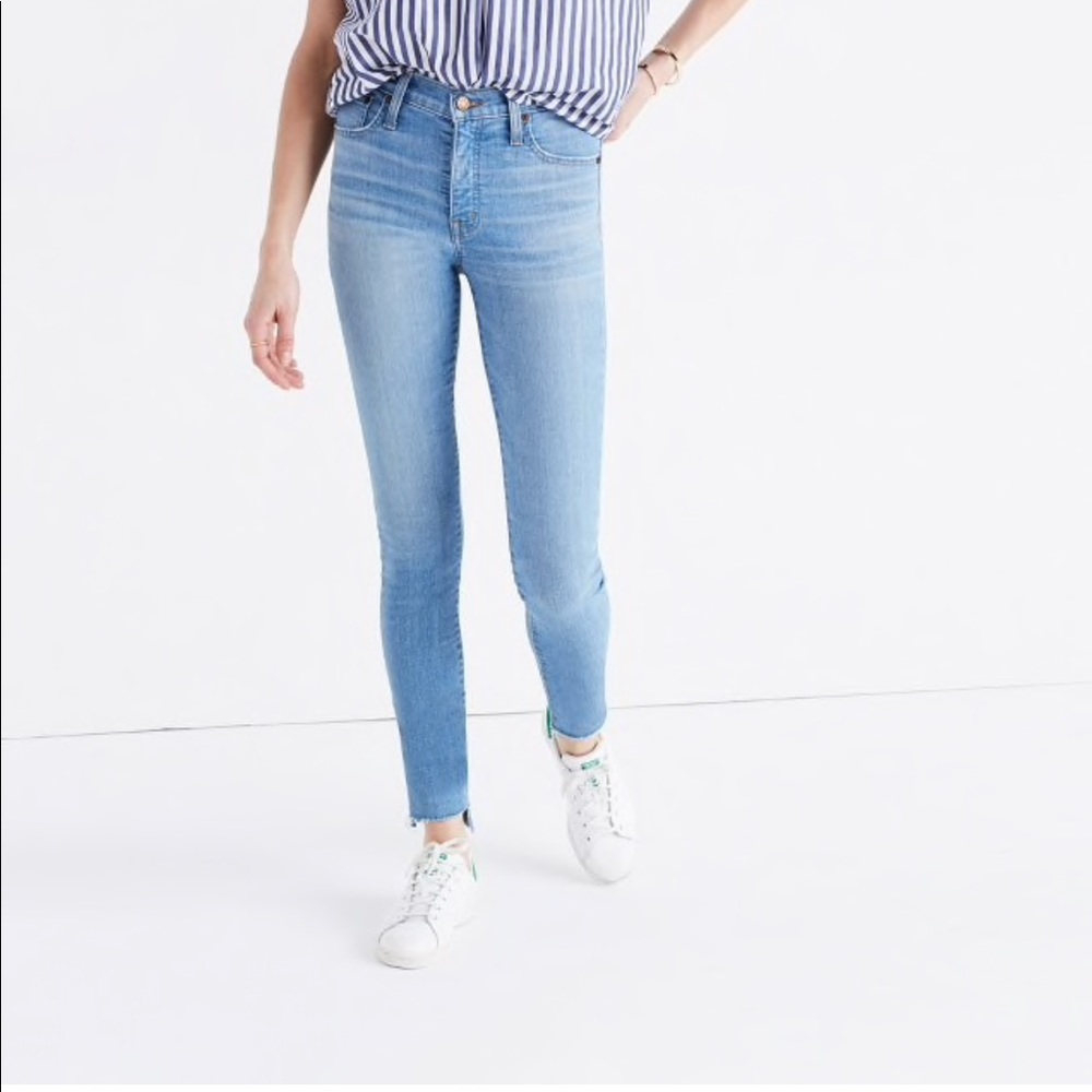 NWOT Madewell high rise skinny step hem